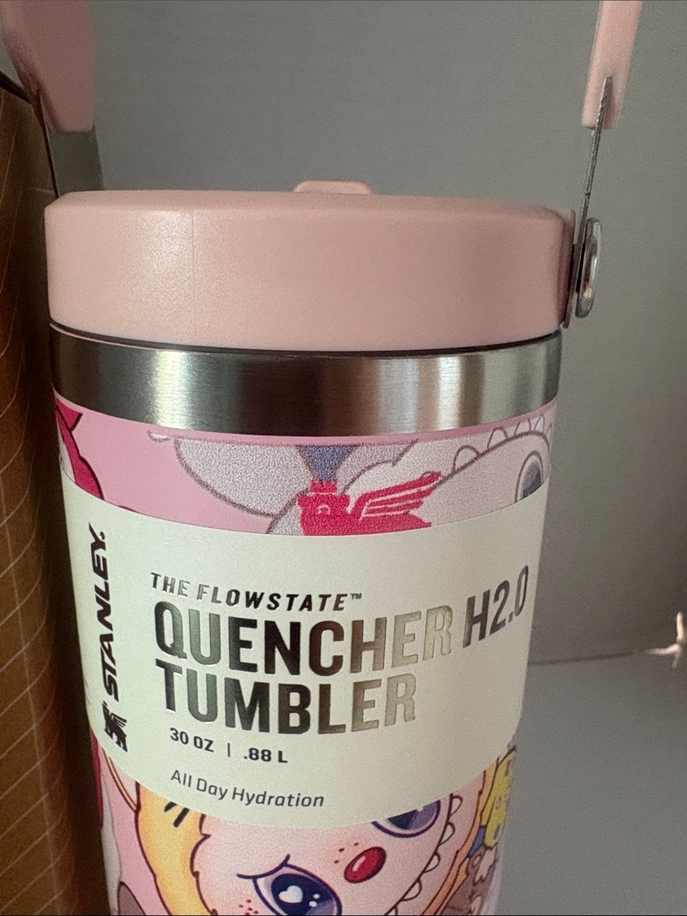 Stanley Pink Quencher H2.0 Tumbler - 30 oz Labubu
